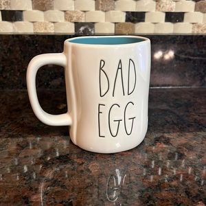Rae Dunn “GOOD EGG” “BAD EGG” mug, blue inside, NWT
